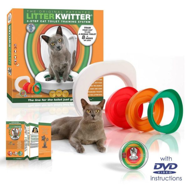 Litter Kwitter Cat Toilet Training Kit with Instructional DVD