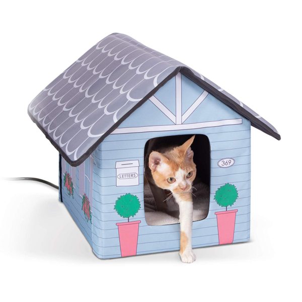 K&H Pet Products Outdoor Kitty House, Insulated Cat Shelter (Heated or Unheated)