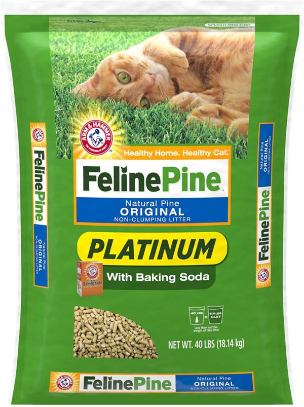 Feline Pine Platinum Cat Litter with Baking Soda