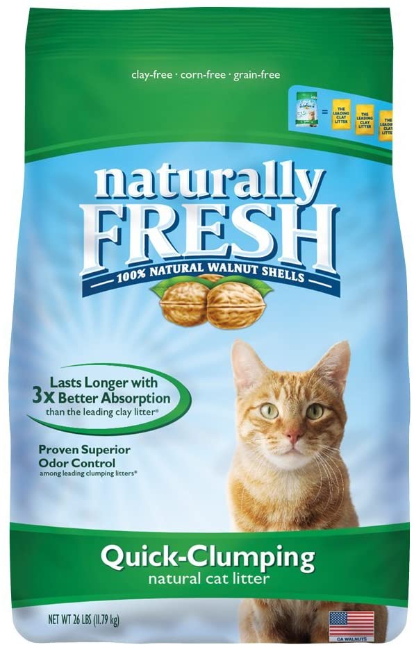 Naturally Fresh Walnut-Based Unscented Quick-Clumping Cat Litter