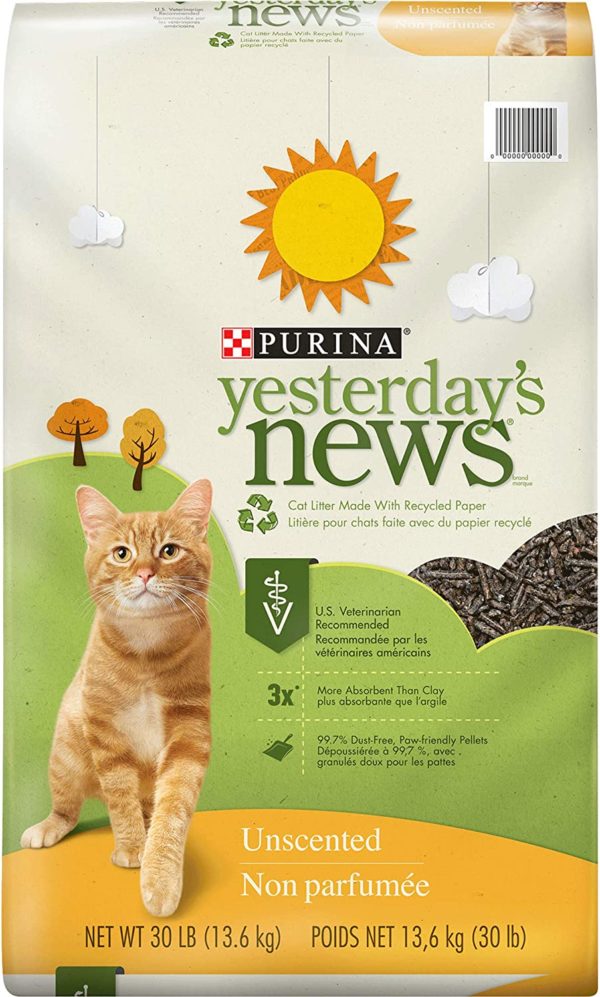 Purina Yesterday's News Unscented Paper Cat Litter