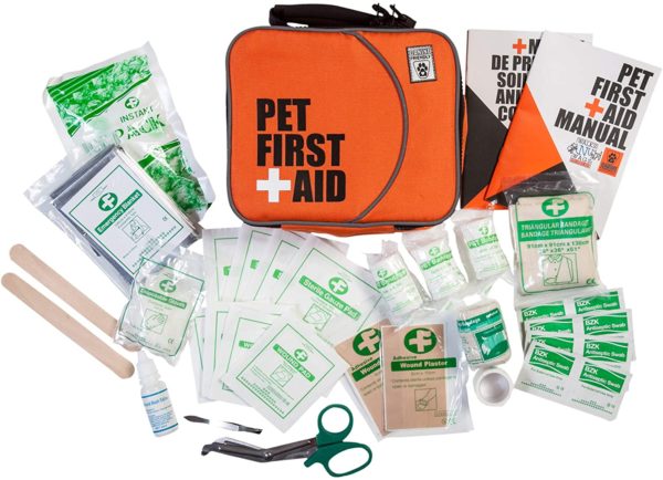 RC Pet Products Pet First Aid Kit with Manual for Cats and Dogs