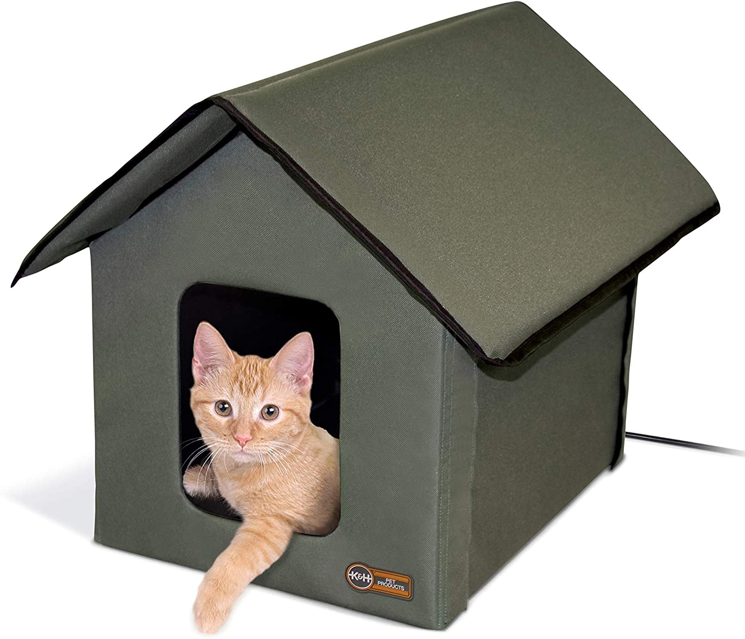 K&H Pet Products Outdoor Heated Kitty House Cat Shelter